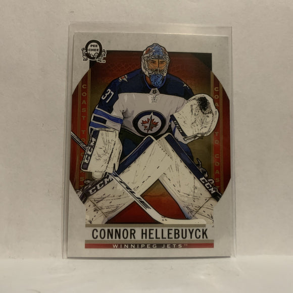 #83 Connor Hellebuyck Winnipeg Jets2018-19 OPC Coast to Coast Hockey Card KE