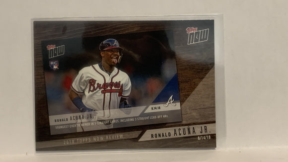 TN-10 Ronald Acuna Jr Atlanta Braves 2019 Topps Series 1 Baseball Card