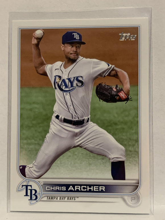 #254 Chris Archer Tampa Bay Rays 2022 Topps Series One Baseball Card MLB