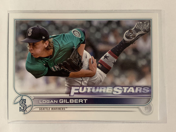 #156 Logan Gilbert Rookie Seattle Mariners 2022 Topps Series One Baseball Card MLB