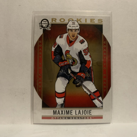 #169 Maxime Lajoie Rookie Ottawa Senators2018-19 OPC Coast to Coast Hockey Card KF