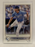 #264 Jackson Kowar Rookie Kansas City Royals 2022 Topps Series One Baseball Card MLB