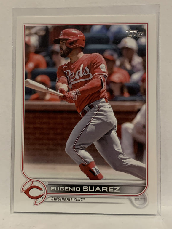 #314 Eugenio Suarez Cincinnati Reds 2022 Topps Series One Baseball Card MLB