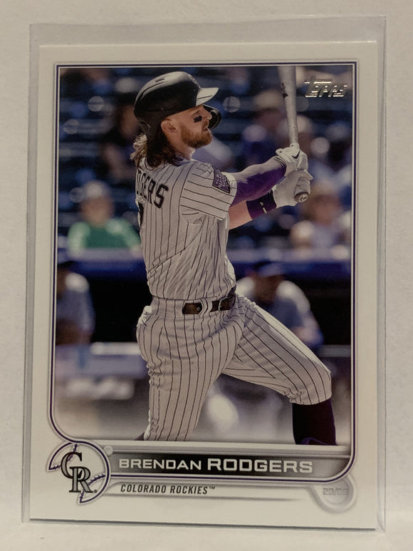 #232 Brendan Rodgers Colorado Rockies 2022 Topps Series One Baseball Card MLB