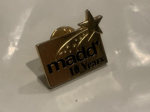 Madd 10 Years Logo Lapel Hat Pin EJ