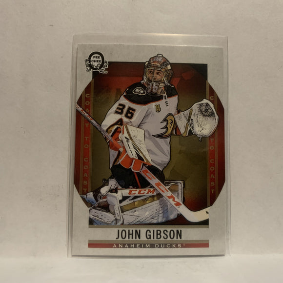 #71 John Gibson Anaheim Ducks2018-19 OPC Coast to Coast Hockey Card KF
