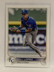 #76 Nicky Lopez Kansas City Royals 2022 Topps Series One Baseball Card MLB