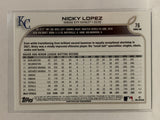 #76 Nicky Lopez Kansas City Royals 2022 Topps Series One Baseball Card MLB