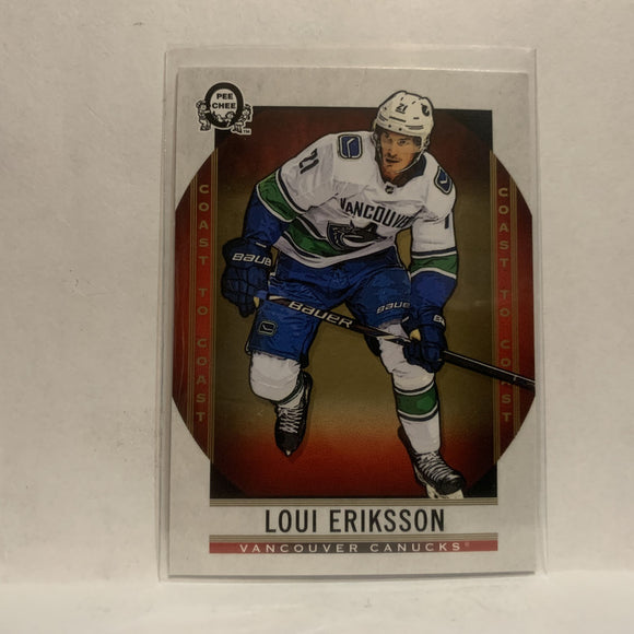 #67 Loui Eriksson Vancouver Canucks2018-19 OPC Coast to Coast Hockey Card KF