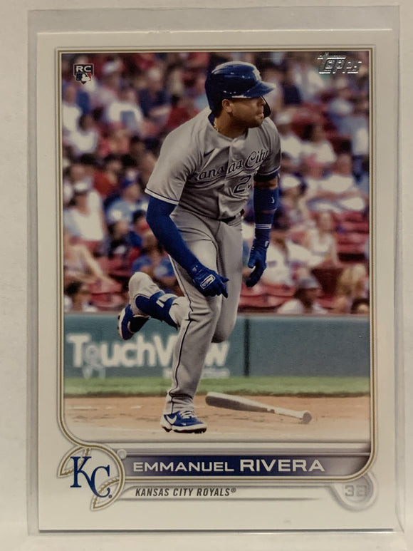 #18 Emmanual Rivera Rookie Kansas City Royals 2022 Topps Series One Baseball Card MLB