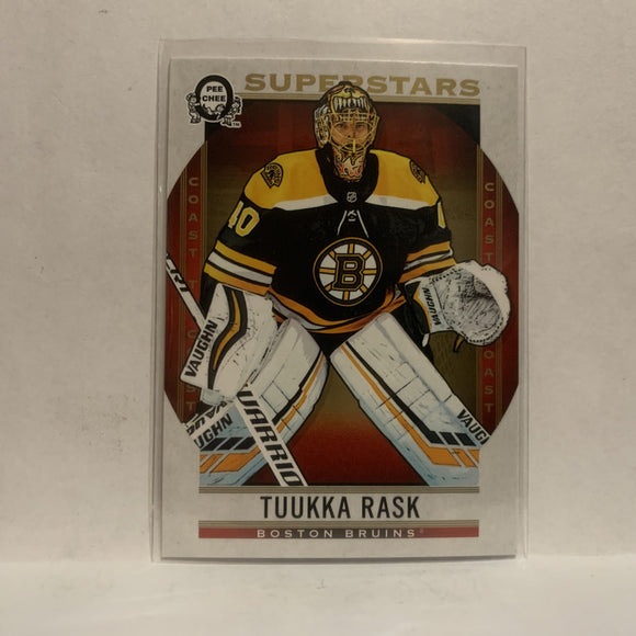 #129 Tuukka Rask Superstars Boston Bruins2018-19 OPC Coast to Coast Hockey Card KG