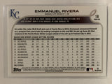 #18 Emmanual Rivera Rookie Kansas City Royals 2022 Topps Series One Baseball Card MLB