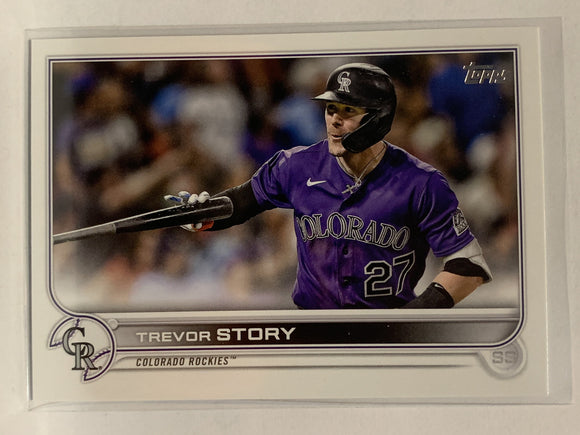 #260 Trevor Story Colorado Rockies 2022 Topps Series One Baseball Card MLB