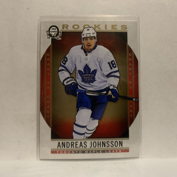 #172 Andreas Johnsson Rookie Toronto Maple Leafs2018-19 OPC Coast to Coast Hockey Card KG