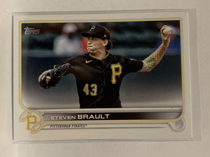 #307 Steven Brault Pittsburgh Pirates 2022 Topps Series One Baseball Card MLB