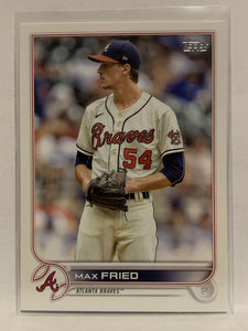 #129 Max Fried  Atlanta Braves 2022 Topps Series One Baseball Card MLB