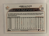 #278 Jose Altuve   Houston Astros 2022 Topps Series One Baseball Card MLB