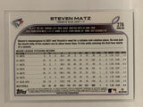 #276 Steven Matz Toronto Blue Jays 2022 Topps Series One Baseball Card MLB