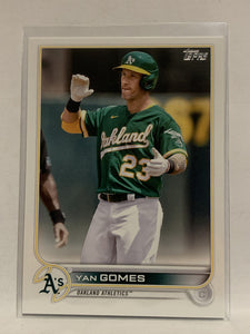 #294 Yan Gomes Oakland Athletics 2022 Topps Series One Baseball Card MLB