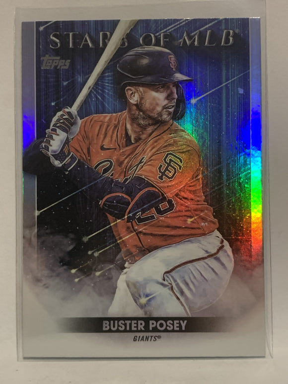 #SMLB-18 Buster Posey Stars of MLB San Francisco Giants 2022 Topps Series One Baseball Card MLB