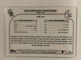 #222 Coors Field Colorado Rockies 2022 Topps Series One Baseball Card MLB