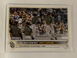 #125 Slam Diego Returns San Diego Padres 2022 Topps Series One Baseball Card MLB