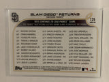 #125 Slam Diego Returns San Diego Padres 2022 Topps Series One Baseball Card MLB