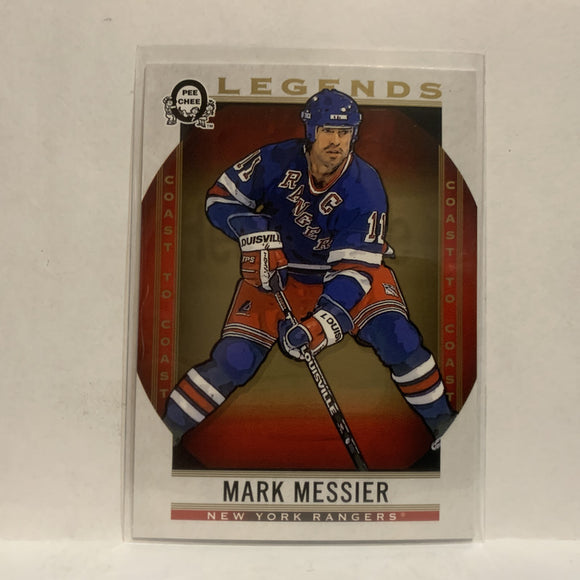 #205 Mark Messier Legends New York Rangers2018-19 OPC Coast to Coast Hockey Card KI