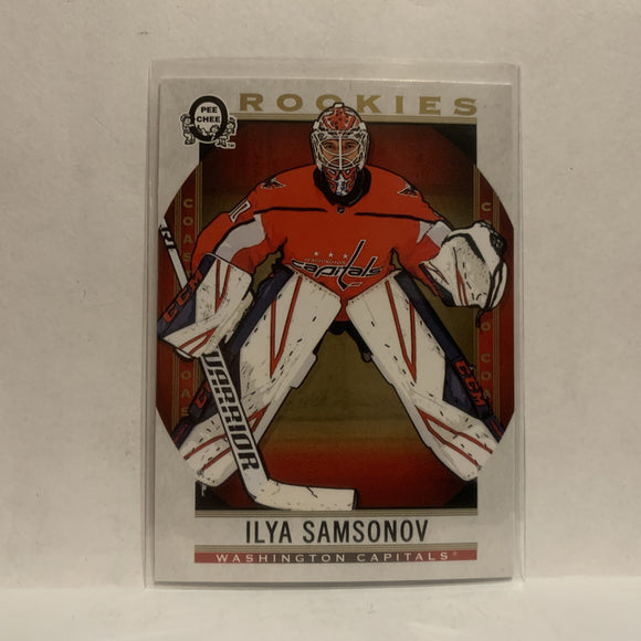 #184 Ilya Samsonov Rookie Washington Capitals2018-19 OPC Coast to Coast Hockey Card KJ