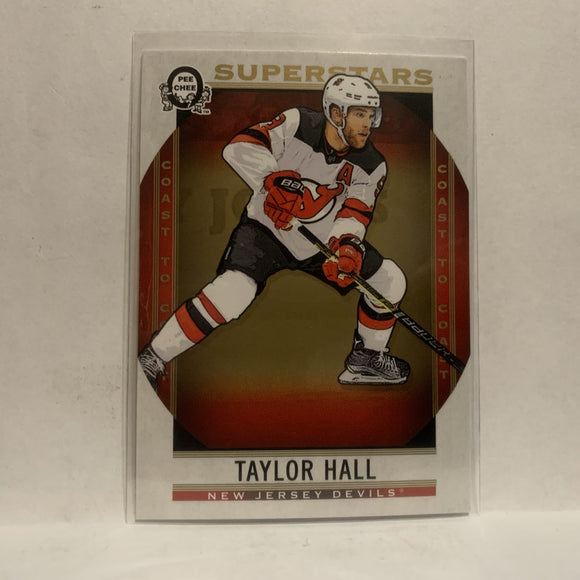 #111 Taylor Hall Rookie New Jersey Devils2018-19 OPC Coast to Coast Hockey Card KJ