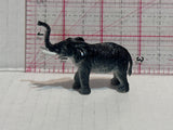 Dark Grey Elephant Trunk Raised  Toy Animal