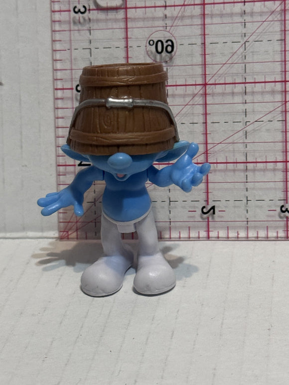 Clumsy Smurf with a Bucket on Head 2011 Peyo  Toy Character