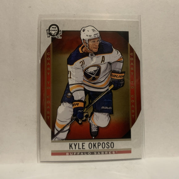#22 Kyle Okposo Buffalo sabres2018-19 OPC Coast to Coast Hockey Card KJ
