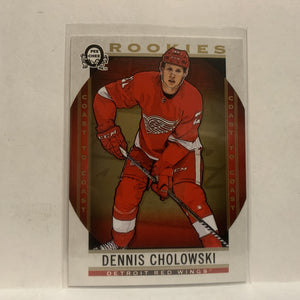 #178 Dennis Cholowski Rookie Detroit Red Wings2018-19 OPC Coast to Coast Hockey Card KJ