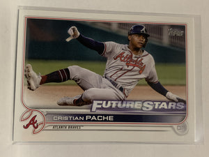 #233 Cristian Pache Rookie Atlanta Braves 2022 Topps Series One Baseball Card MLB