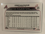 #233 Cristian Pache Rookie Atlanta Braves 2022 Topps Series One Baseball Card MLB