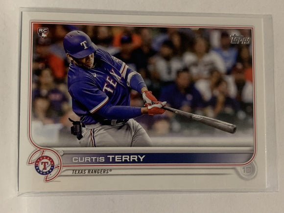 #97 Curtis Terry Rookie Texas Rangers 2022 Topps Series One Baseball Card MLB