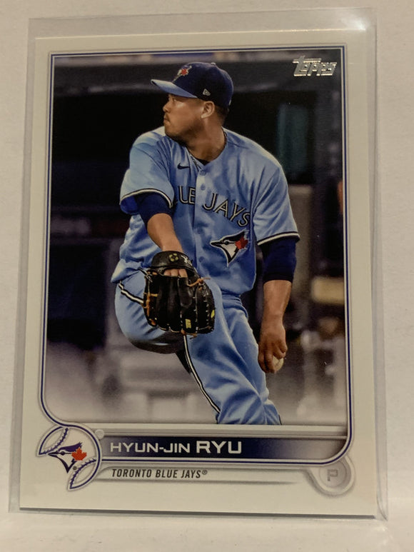 #297 Hyun-Jin Ryu Toronto Blue Jays 2022 Topps Series One Baseball Card MLB