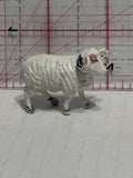 White Horned Sheep Ewe  Toy Animal