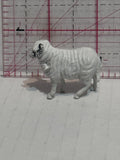 White Horned Sheep  Toy Animal