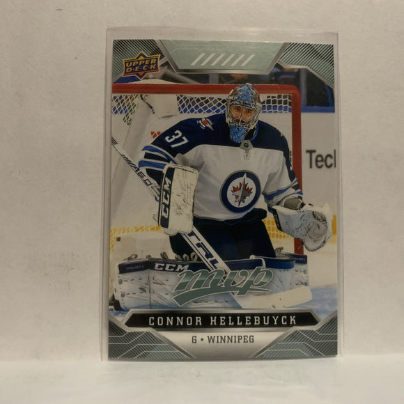 #74 Connor Hellebuyck Winnipeg Jets 2019-20 Upper Deck MVP Hockey Card KK