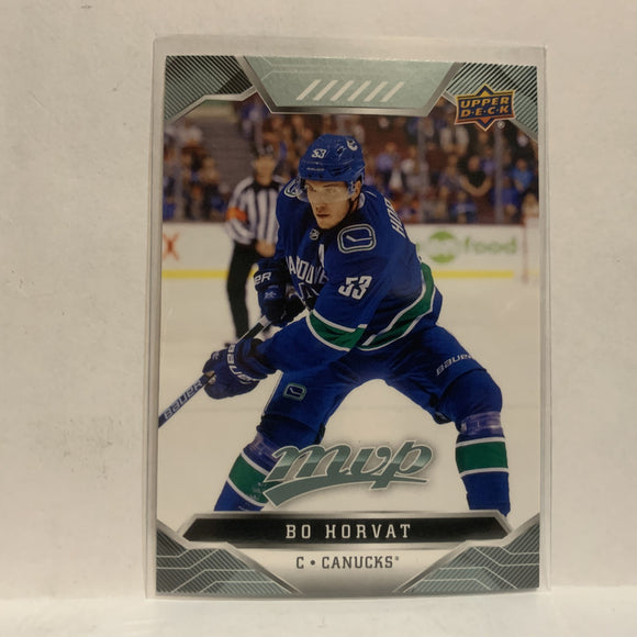 #124 Bo Horvat Vancouver Canucks 2019-20 Upper Deck MVP Hockey Card KK