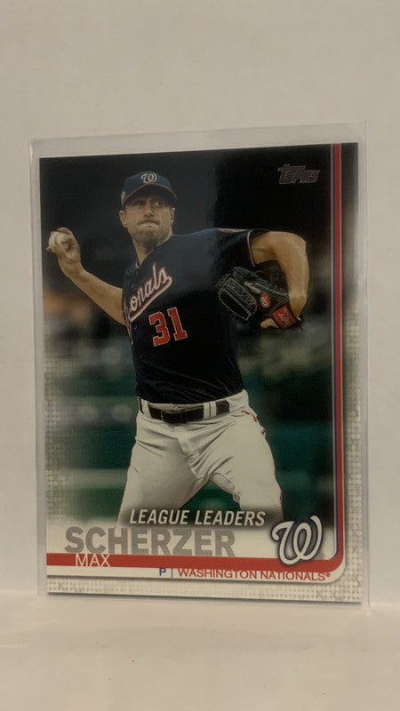 max scherzer nationals baseball card