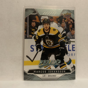 #8 Marcus Johansson Boston Bruins 2019-20 Upper Deck MVP Hockey Card KL