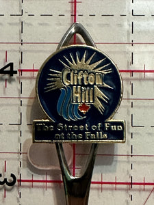 Clifton Hill The Street of Fun at the Falls GGG Steel Silver Plate Ontario Ontario Souvenir Spoon