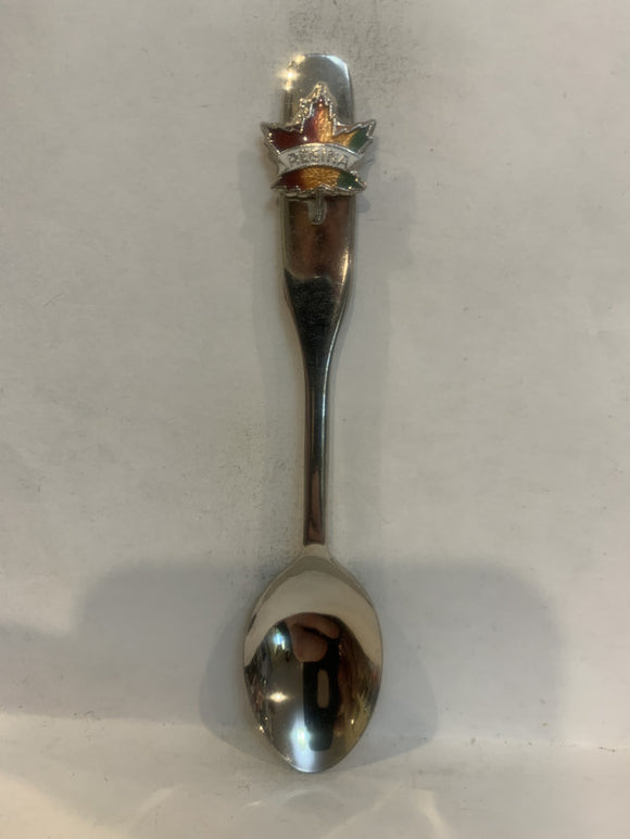Regina Saskatchewan Maple Leaf Souvenir Spoon