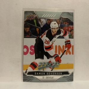 #21 Damon Severson New Jersey Devils 2019-20 Upper Deck MVP Hockey Card KN