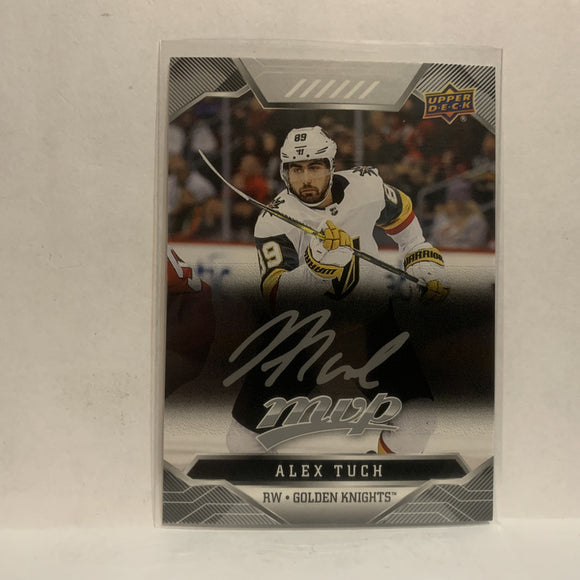 #107 Alex Tuch Vegas Golden Knights Silver Scripts 2019-20 Upper Deck MVP Hockey Card KN