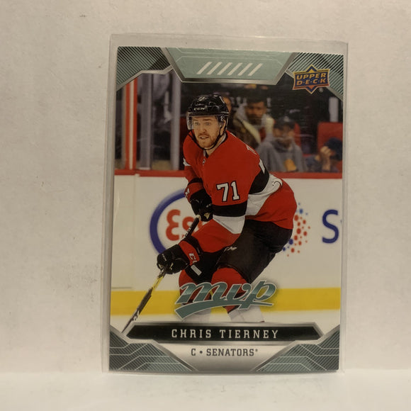 #113 Chris Tierney Ottawa Senators 2019-20 Upper Deck MVP Hockey Card KN