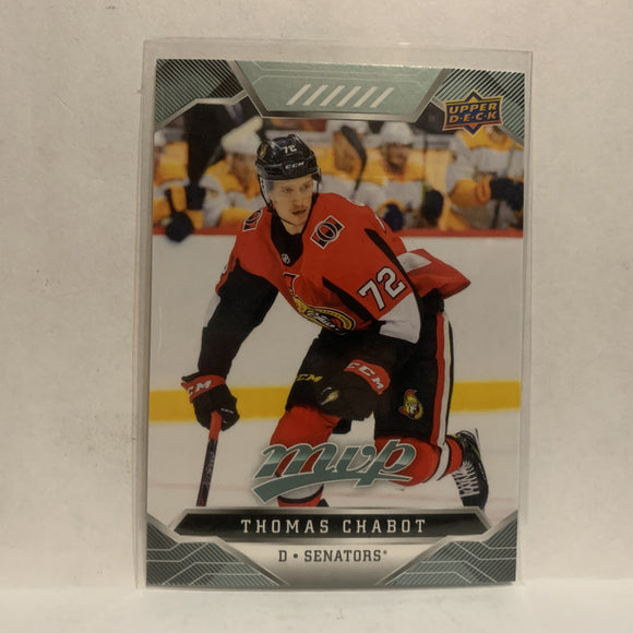 #76 Thomas Chabot Ottawa Senators 2019-20 Upper Deck MVP Hockey Card KN